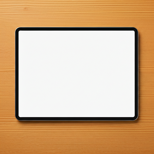 Top down view of an iPad workspace with a calm paper-textured writing canvas.